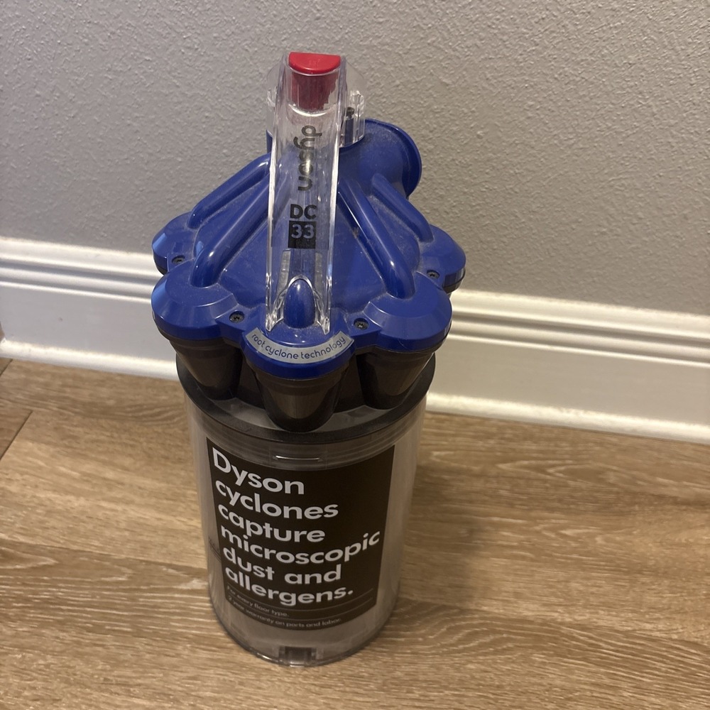 Dyson DC33 Canister Cyclone Handle Dust Bin Assembly Blue OEM Vacuum Part